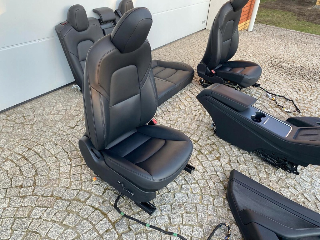 фото №5, Tesla model 3 / y заднє сидіння сидіння підлокітник тунель середній комплект шкіра