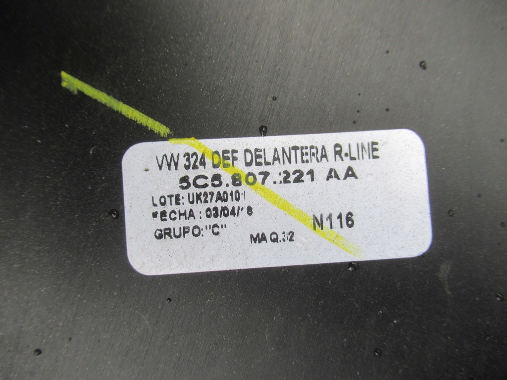 фото №11, Vw beetle lift 5c5 r-line r line 12- бампер перед 5c5807221p