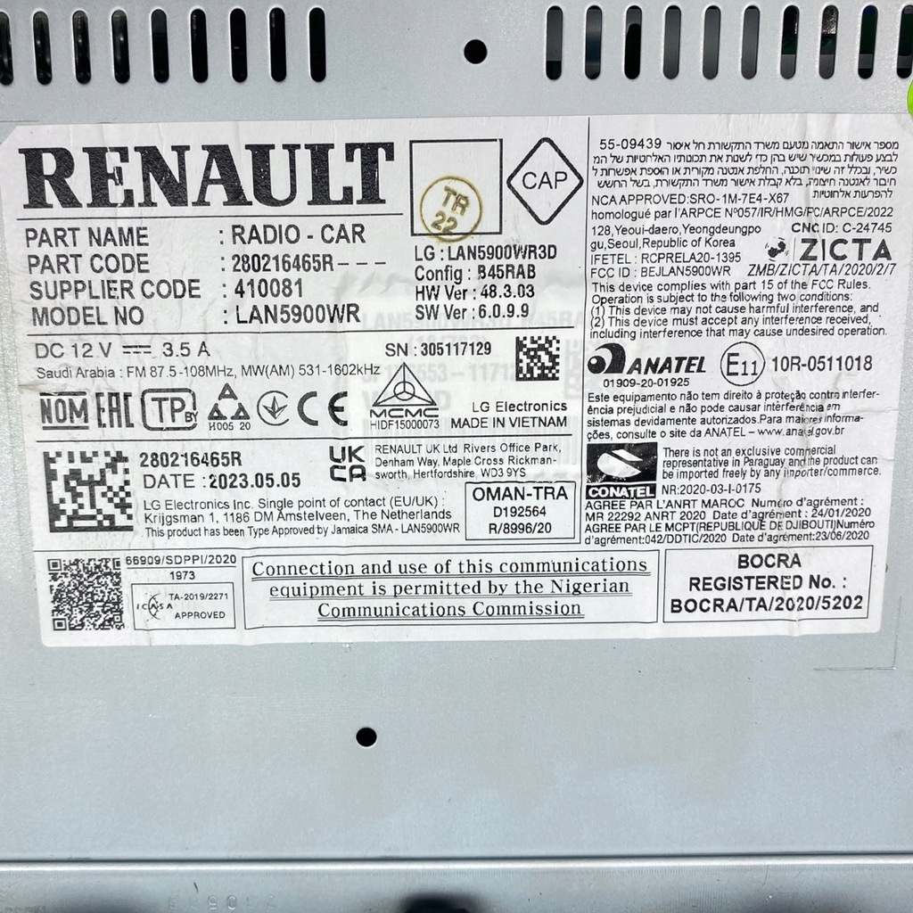 фото №15, Радио монитор дисплей мультимедийный dacia jogger logan iii sandero iii