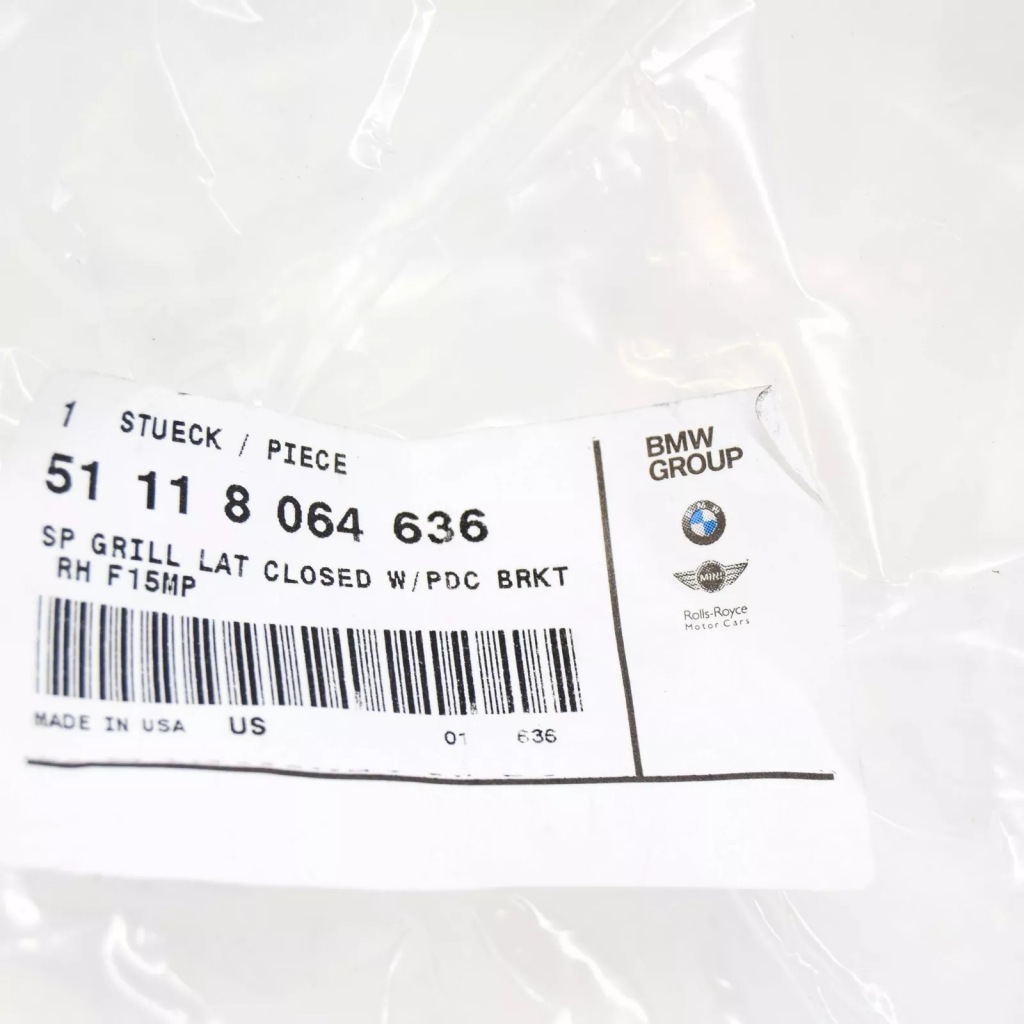 Bmw x5 f15 бампер передний правый закрытый решётка радиатора m 51118064636 oem с Разборки