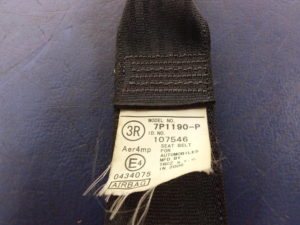 фото №5, Peugeot 107 pas безопасности przóð левый 7p2190p