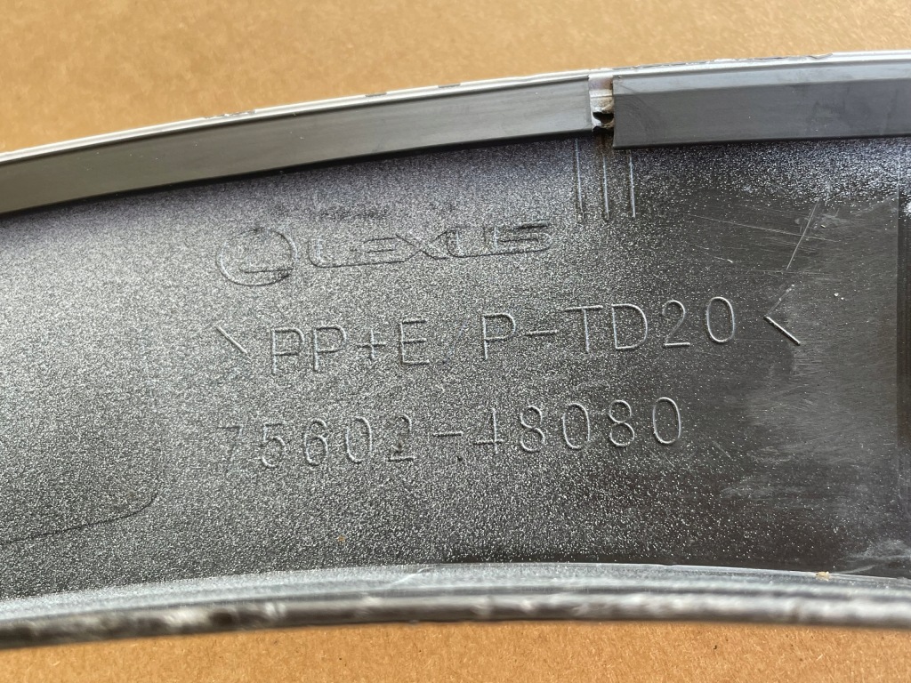 фото №9, Lexus rx v левая молдинг крыла перед передняя