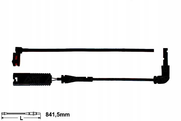 фото №2, Ate 24.8190-0944.2 контакт попереджувальний, знос накладок гальмівних