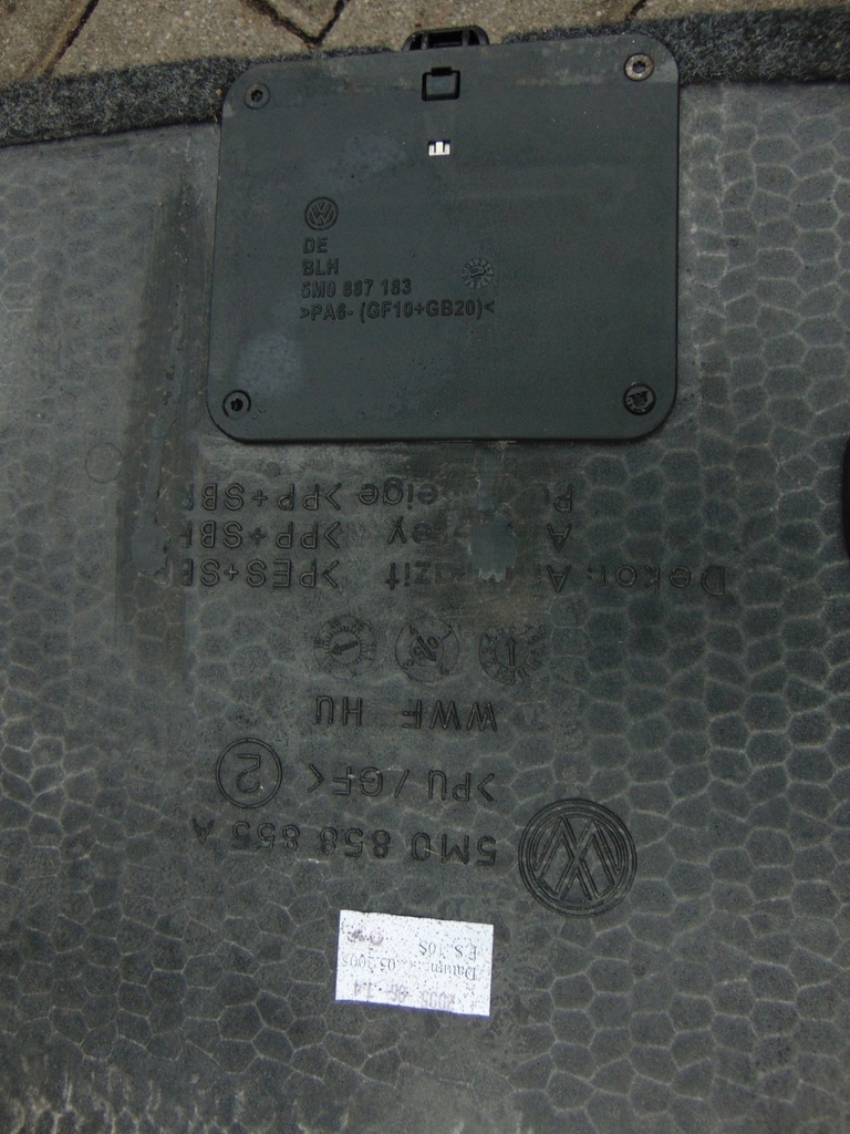 фото №16, Домкрат набір ремонтний колеса wykładdzina багажника vw golf 5 v + plus