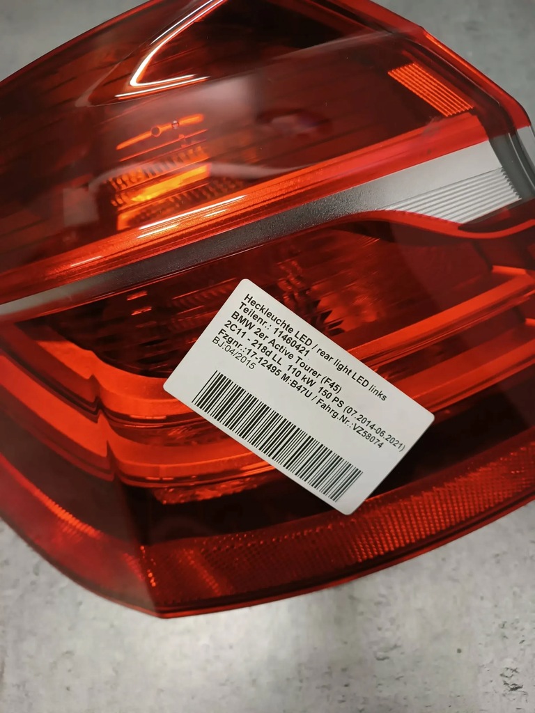 фото №2, Bmw 2 f45 лампы задняя