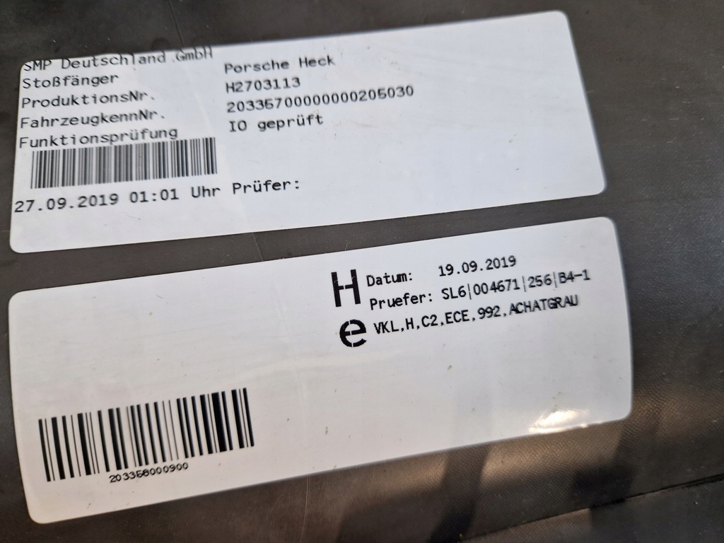 фото №8, Porsche 911 992 бампер задній задня оригінал!