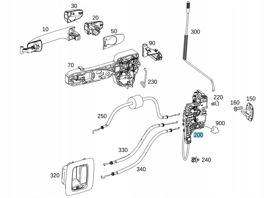 фото №4, Замок двері передніх правих mercedes sprinter 907 , 910