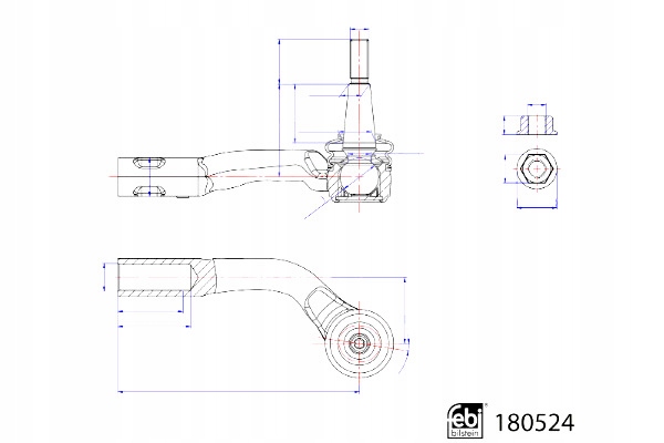 фото №12, Febi bilstein 180524 наконечник тяга кермовий поперечний