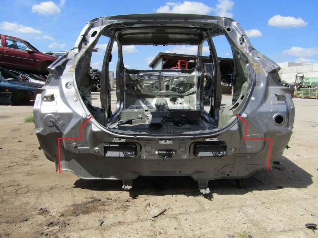 фото №2, Leaf ii 21r pas задний поддон багажник четверть пол багажника задняя kad