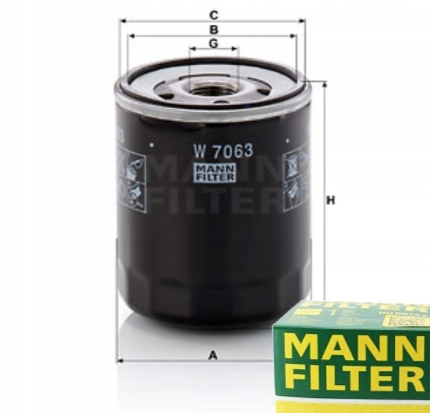 фото №1, Фильтр масла mann-filter do toyota proace 2.0 d4d