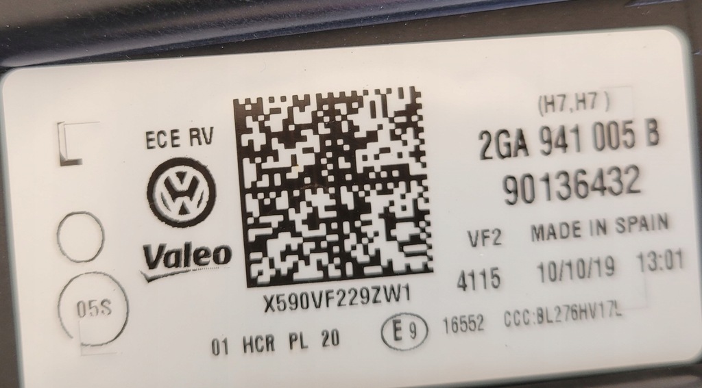 фото №11, Лампа ліва перед vw t-roc 2ga звичайна h7 2017-