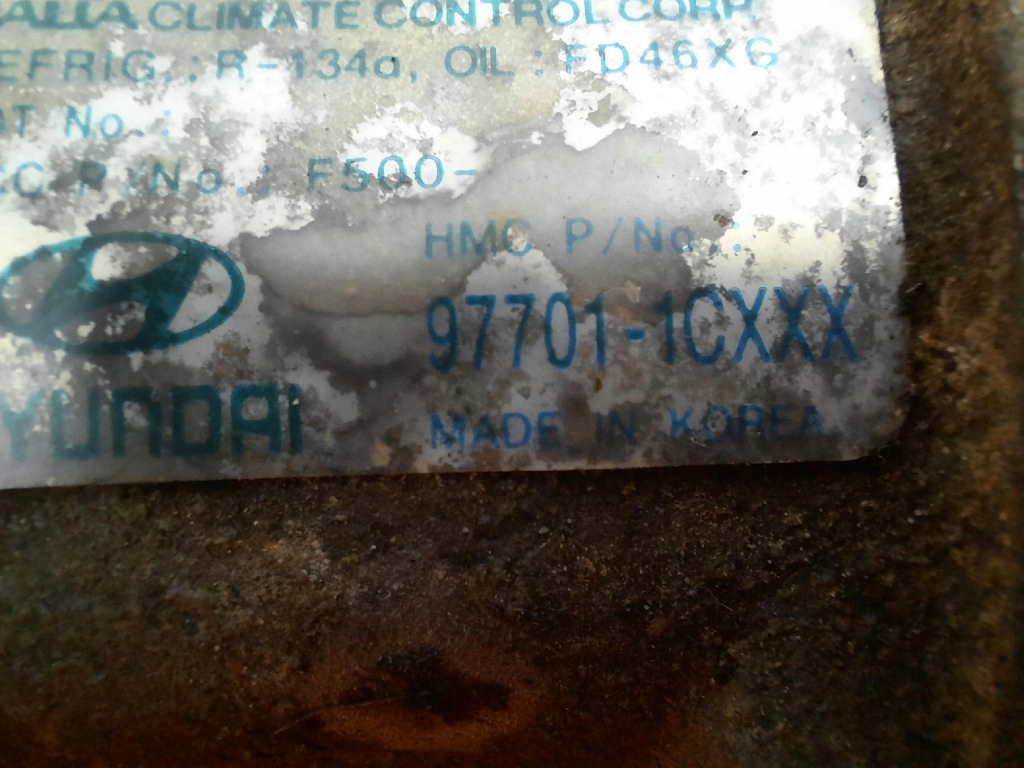 фото №6, Hyundai getz i 02-05 компрессор кондиционера 977011cxxx g4hd