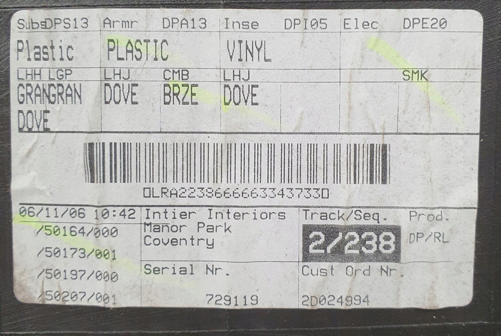 фото №6, Обшивка обивка дверь левый задняя jaguar s-type lift eu