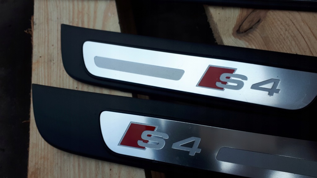 фото №9, S4 b8 lift накладки пороговые sline накладки na пороги