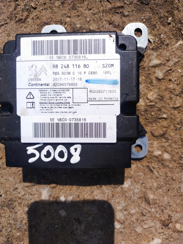 фото №1, Peugeot 5008 ii подушка безопасности датчик 9824811680