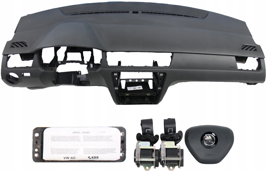 фото №1, Панель приладів консоль подушка безпеки ремені skoda rapid