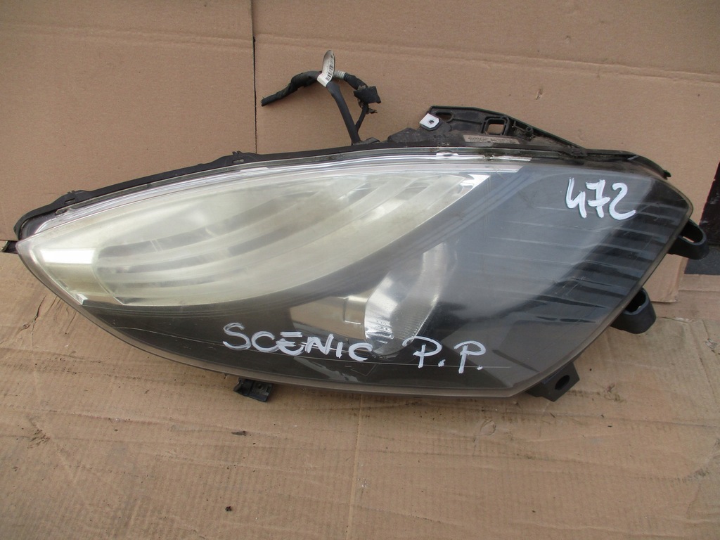 фото №1, Лампа передня перед права renault scenic iii uk 260100024r