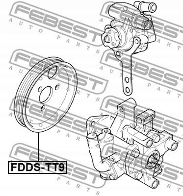 фото №3, Шкив насоса усилителя fdds-tt9 febest