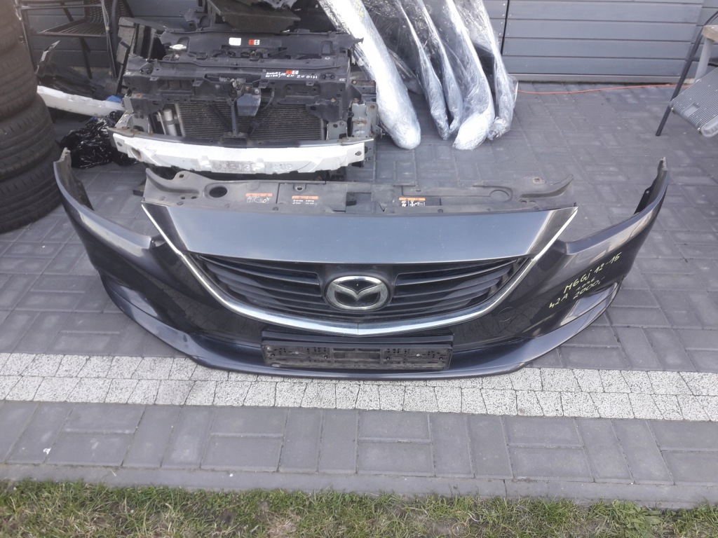 Купить Mazda 6 gj 2012-2015 бампер передок  оригинал комплектный  цвет 42a передний