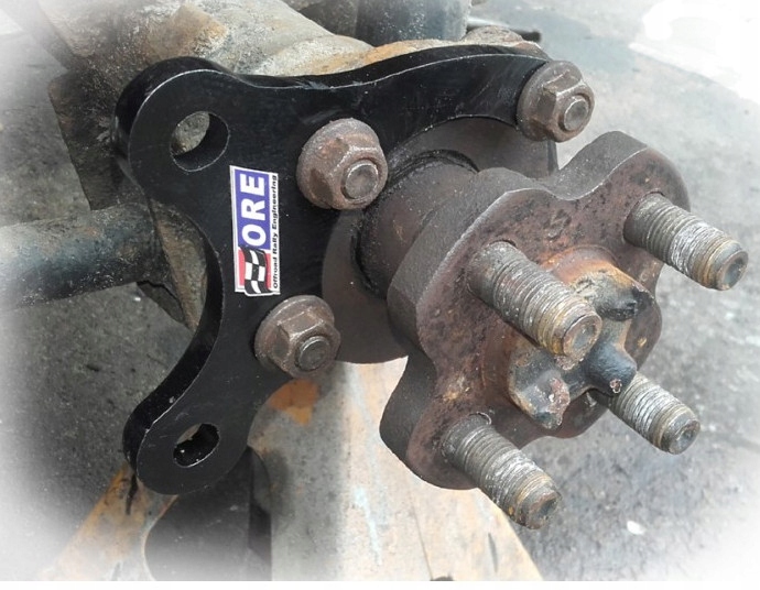 фото №6, Кріплення задніх супортів гальмівних alfa 156 do міст kia sportage 93-04