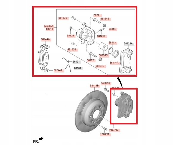 фото №1, Супорт гальмівний правий задня do kia stinger 2,0t