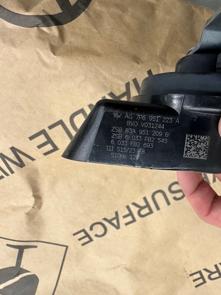 фото №6, Клаксон сигнал звуковой оригинал 8s0951221 83a951210b 7p6951223a 83951209b