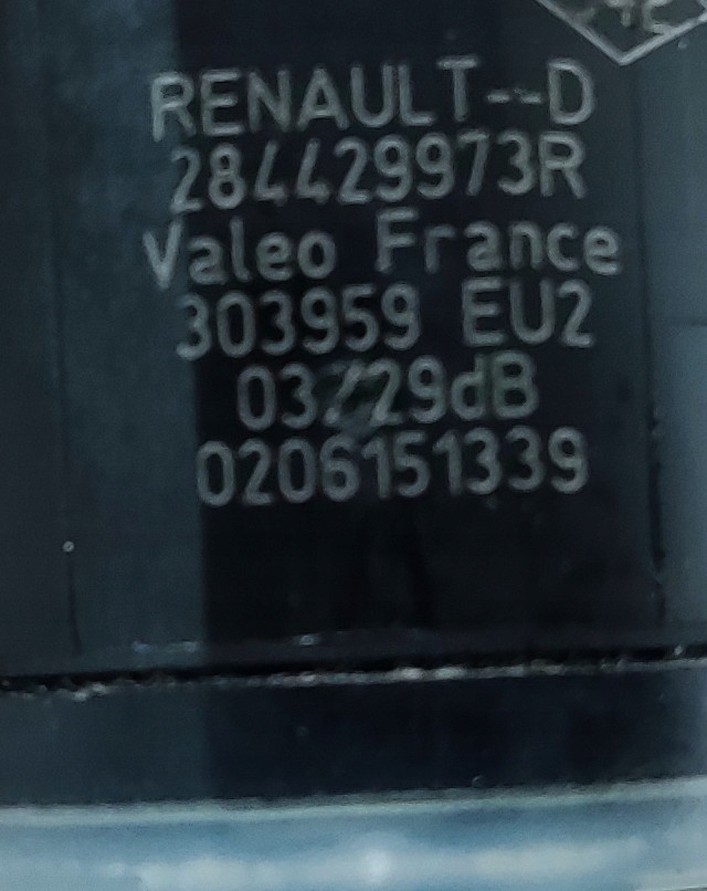фото №7, Датчик парковки заднего вида pdc renault zoe i 284429973r 2013-2019