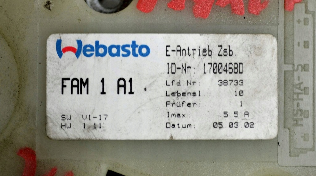 Моторчик люк 17004680 1700469h 404424 в Украине