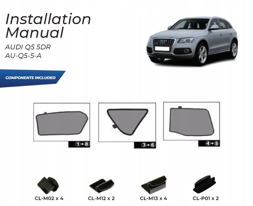 фото №15, Шторки защита солнечные audi q5 2008-17- защита шторка солнцезащитные