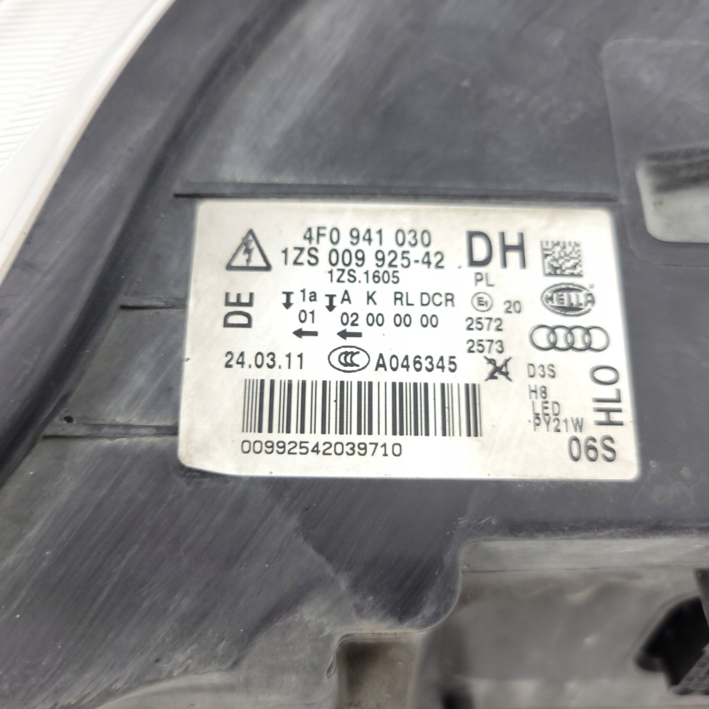 Audi a6 c6 рестайлинг  фара передняя перед правый  bi-xenon поворотный led 4f0941030dh Киев