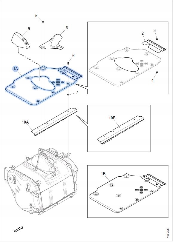 фото №3, Защита тепловая помост na рама scania r s p g ngs ngt 2589841 b-b