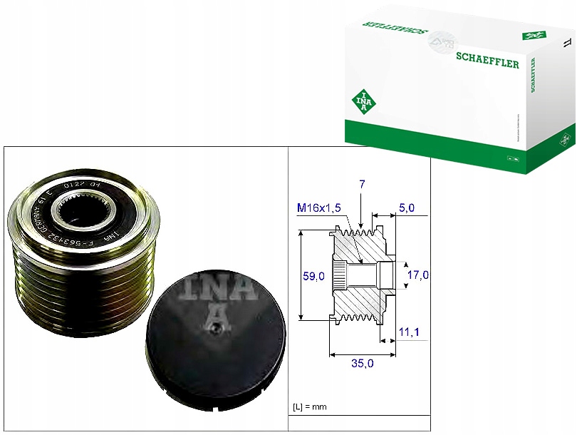 Купить Сцепление односторонний генератора [ina]