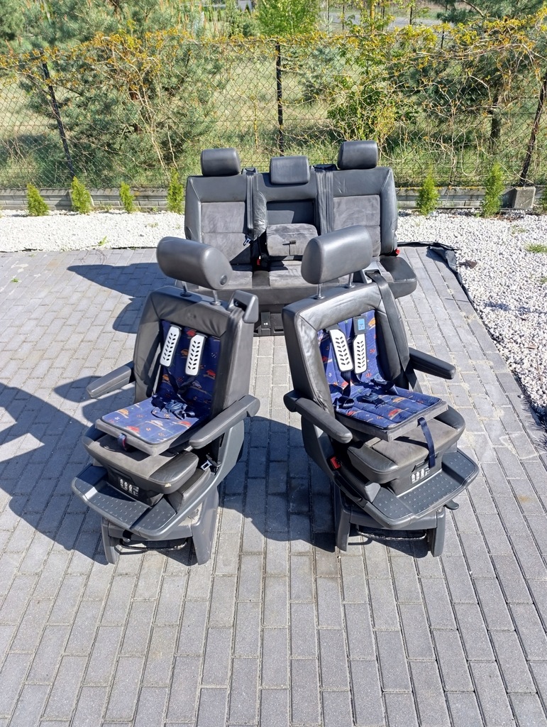 фото №16, Vw t5 t6 multivan сиденья поворотные второй/третий ряд с детское кресло