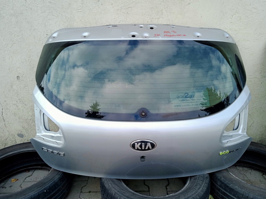 фото №1, Kia ceed ii hb кришка багажника задня задня + скло 9s 2012-