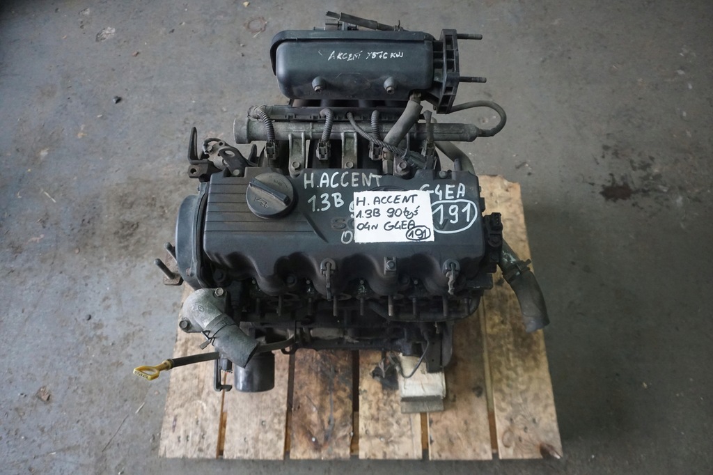 фото №9, Hyundai accent ii двигун 1.3 бензин g4ea блок головка 2004rok
