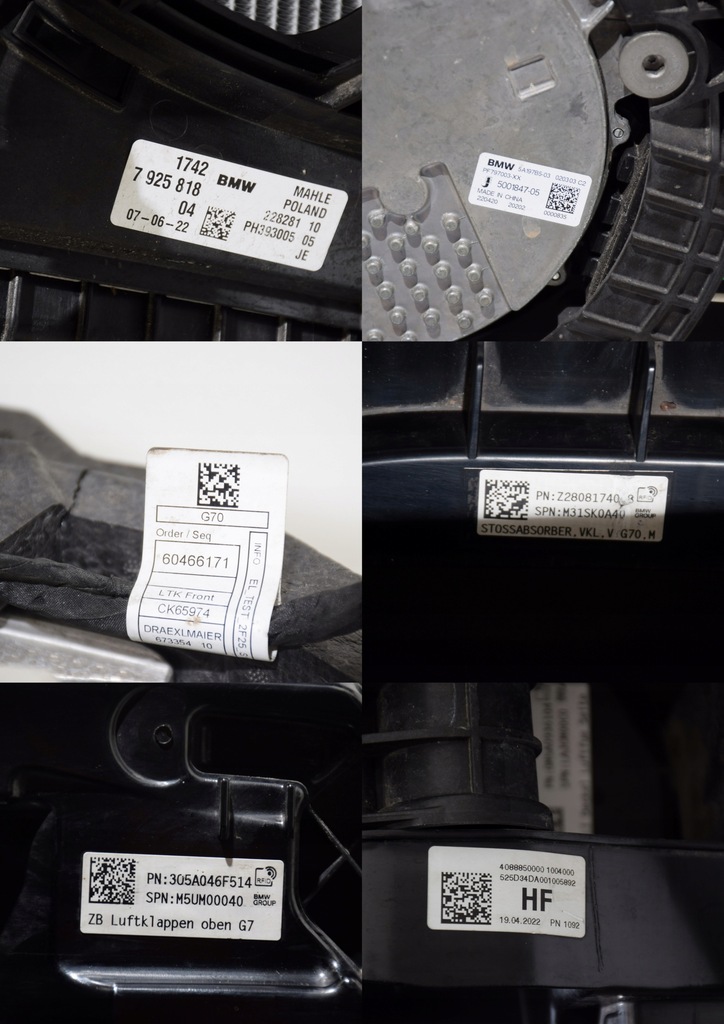 фото №15, Bmw 7 g70 i7 xdrive60 перед бампер pas передний радиатор радар