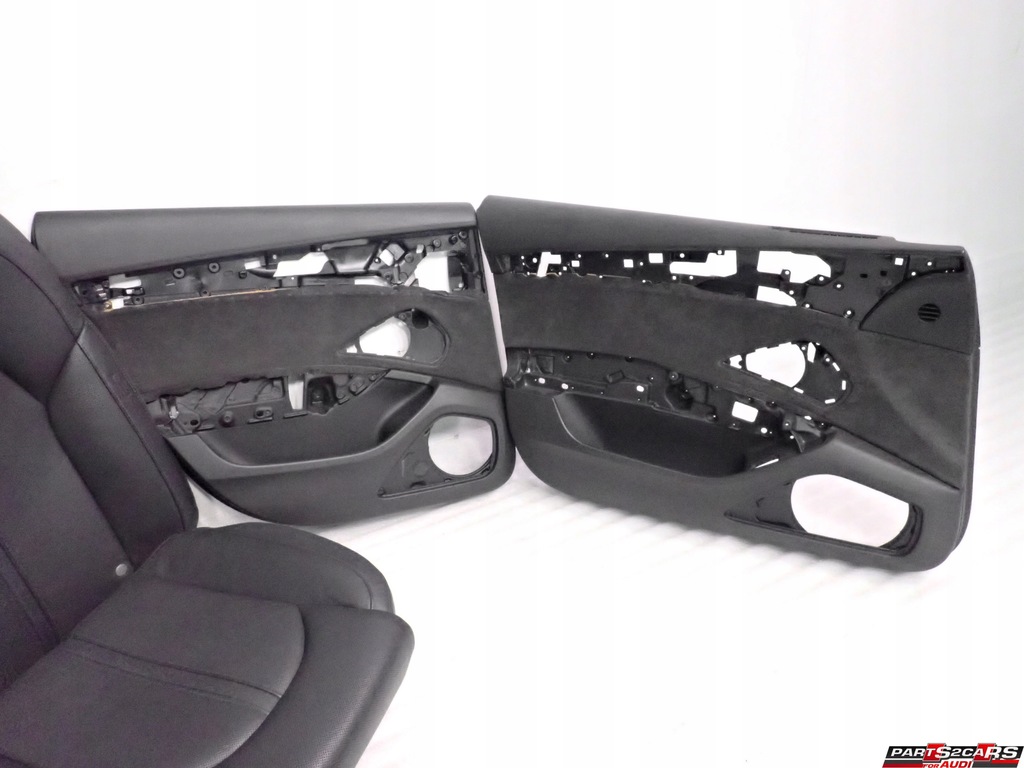 фото №15, Обшивки сидіння шкіра вентильовані чорні audi a8 d4