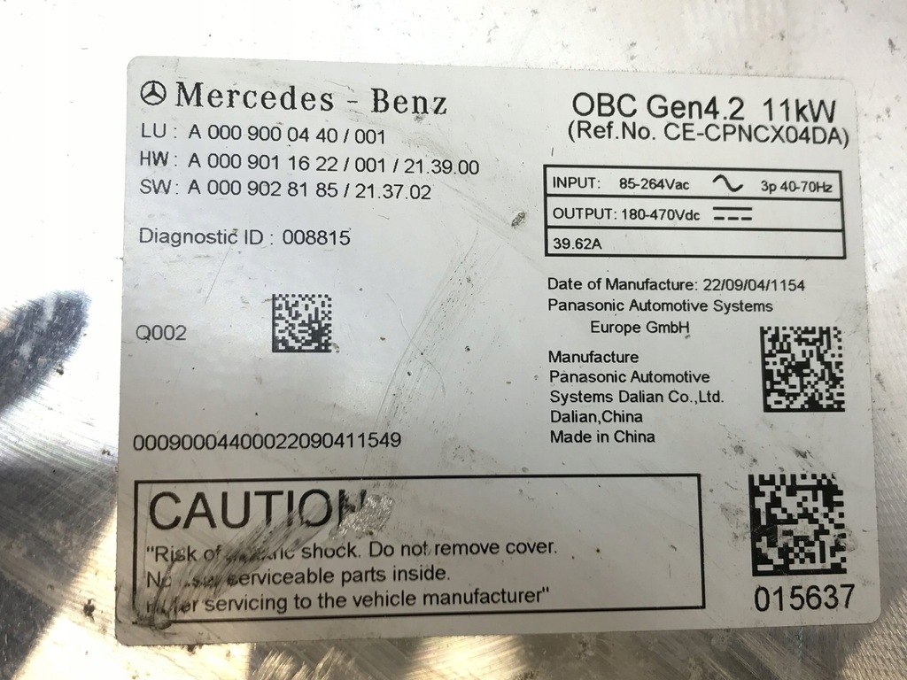 фото №9, Модуль блок керування заряджання a0009000540 a2973420100 mercedes