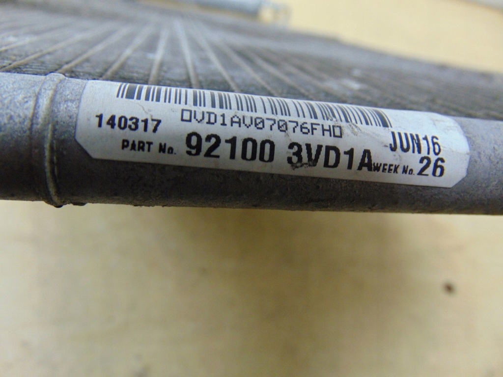 фото №15, Радіатор кондиціонера nissan note 921003vd1a