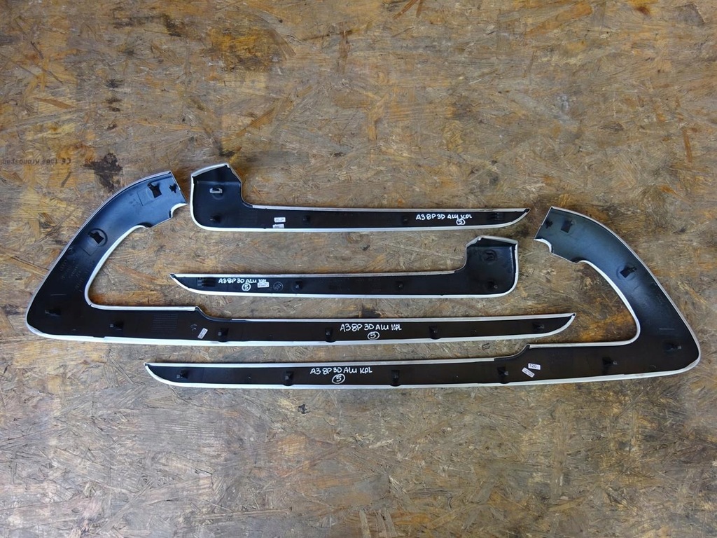 фото №15, Audi a3 s3 8p 8p3 3d накладки декоры дверь алюминий s-line