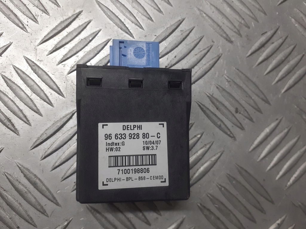 фото №1, Модуль сигнализация citroen c4 picasso 1.6 hdi 9663392880