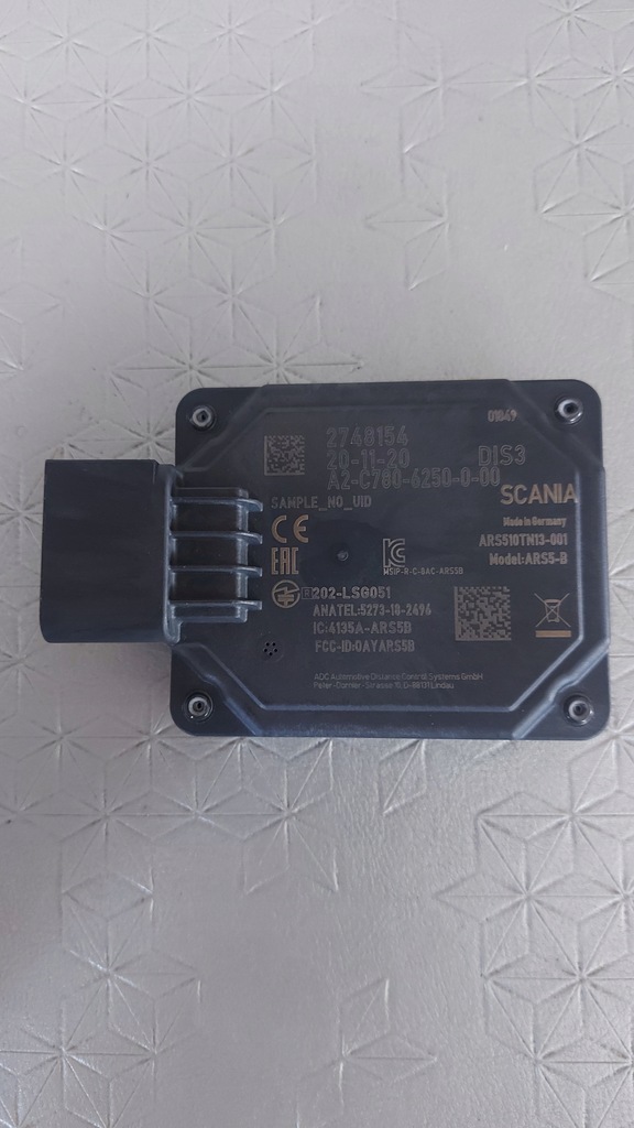 фото №1, Scania радар датчик відстані 2748154