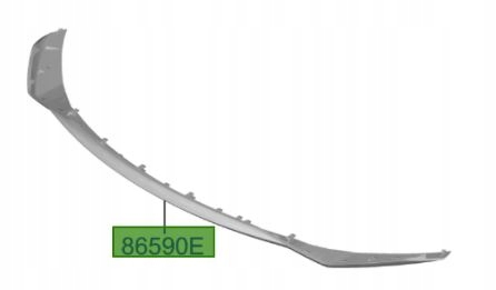 фото №1, Hyundai elantra 2019- бампер перед dół