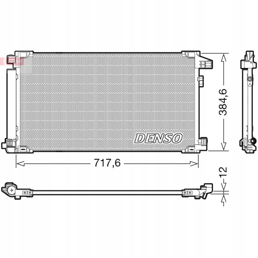 фото №3, Denso dcn50061 конденсатор, кондиционер