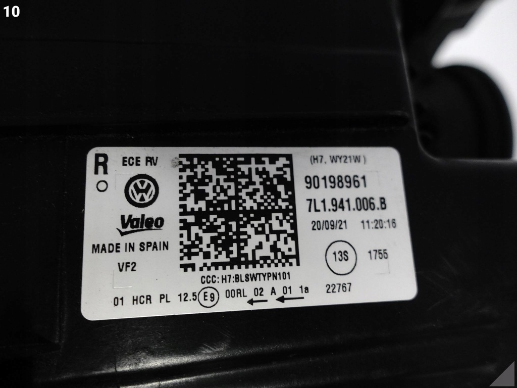 фото №11, Vw t6 transporter lift 7l1 t6.1 19-23 лампа звичайна протитуманна фара h7 права перед