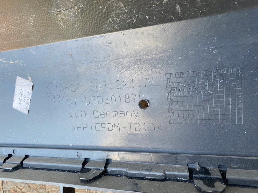 фото №13, Vw golf vii r-line бампер передний оригинальный