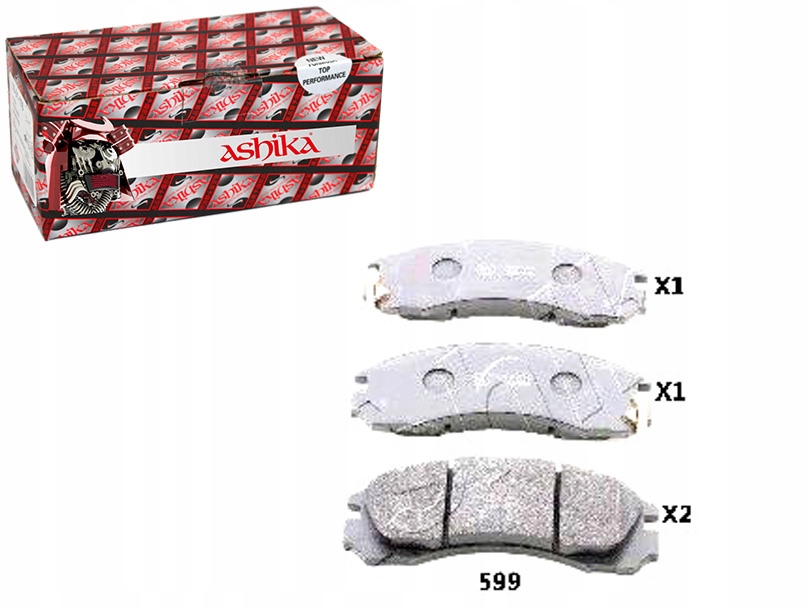 фото №1, Тормозные колодки тормозные mitsubishi eclipse i 2.0 ashika