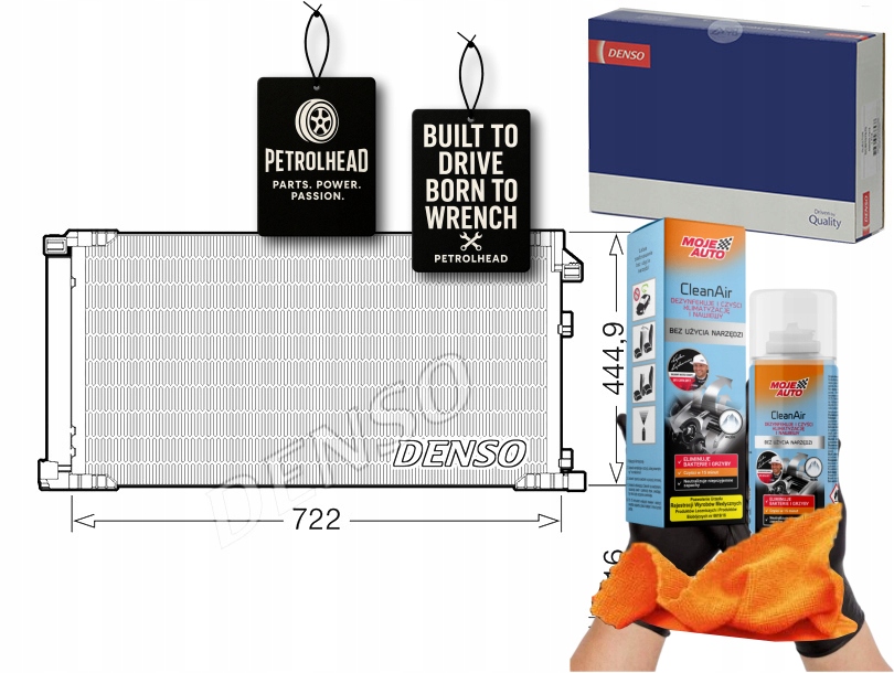 фото №1, Конденсатор lexus nx 14- denso #petrolhead pro+ kit9