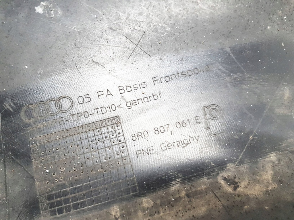 фото №6, Audi q5 8r спойлер бампера передний перед 8r0807061e