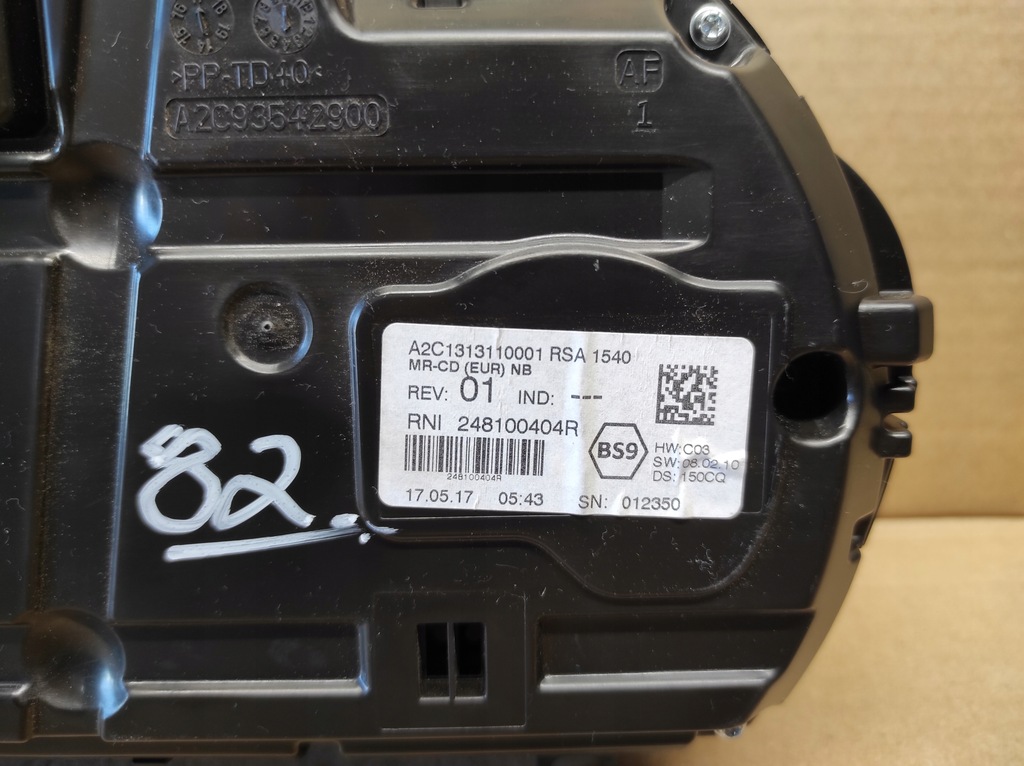 фото №6, Счетчик дисплей приборы renault talisman 248100404r